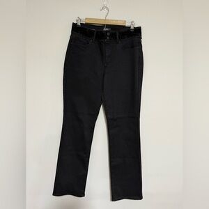 NYDJ Dark Black Marilyn Straight Jeans Size 10